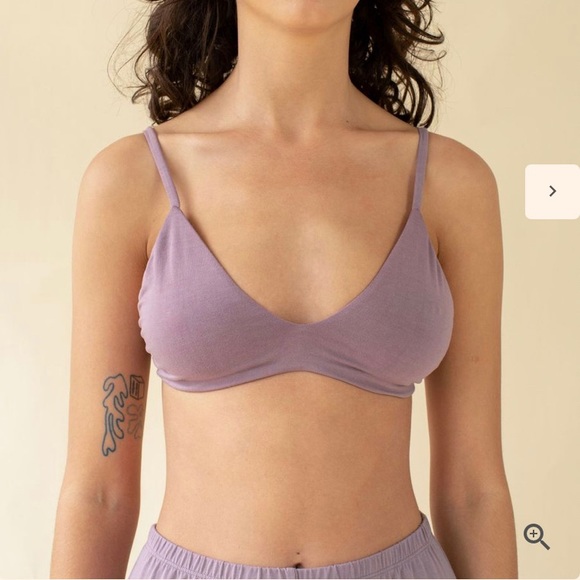 Hara the Label Stella Low-Cut Bra in Mauve - Picture 1 of 4